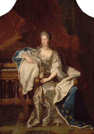 Hyacinthe Rigaud Portrait of Marie Anne de Bourbon Norge oil painting art